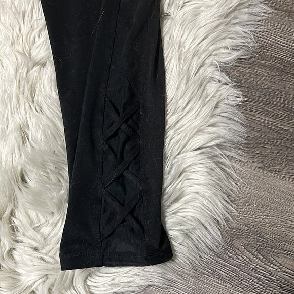 Leggings, champion brand, black, size medium - Picture 2 of 3